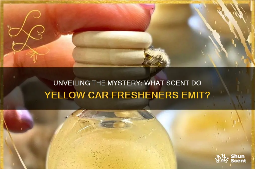 what scent are yellow car fresheners
