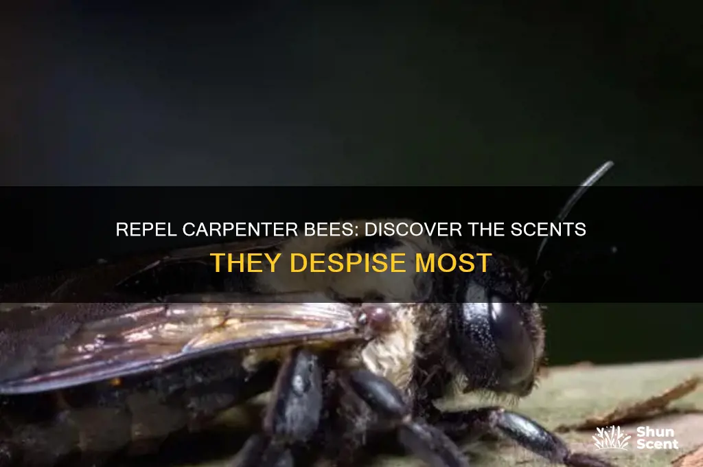 what scent do carpenter bees hate