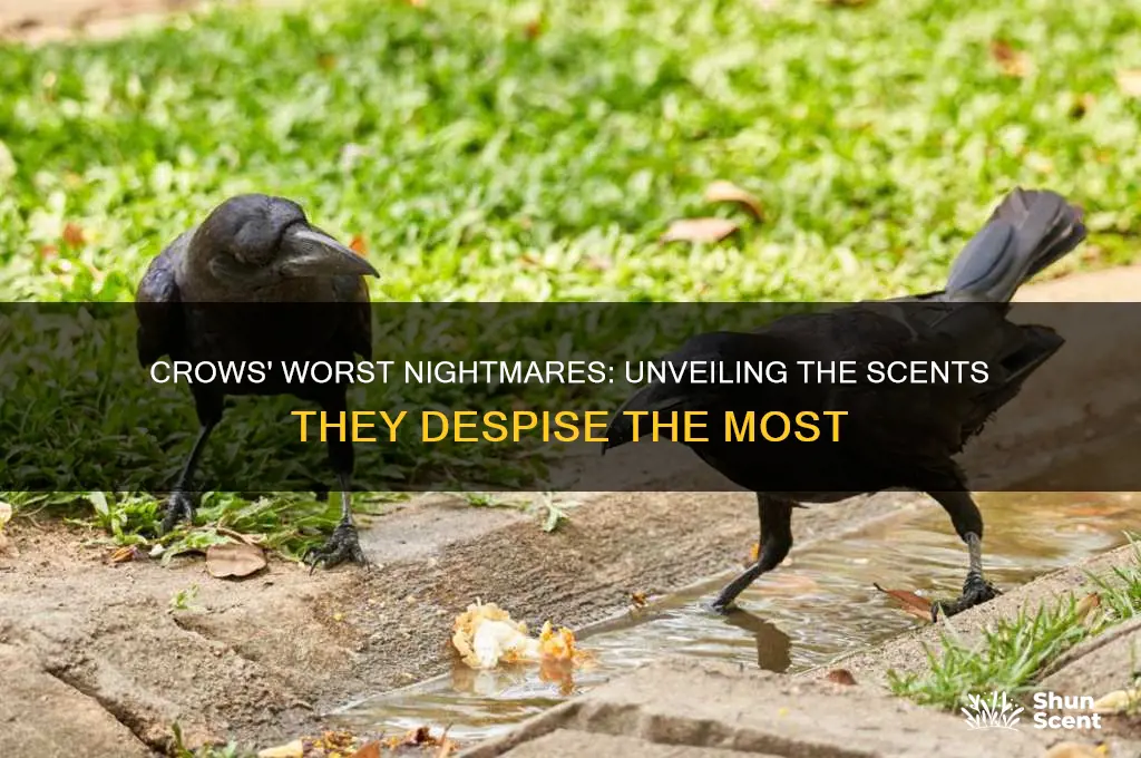 what scent do crows hate