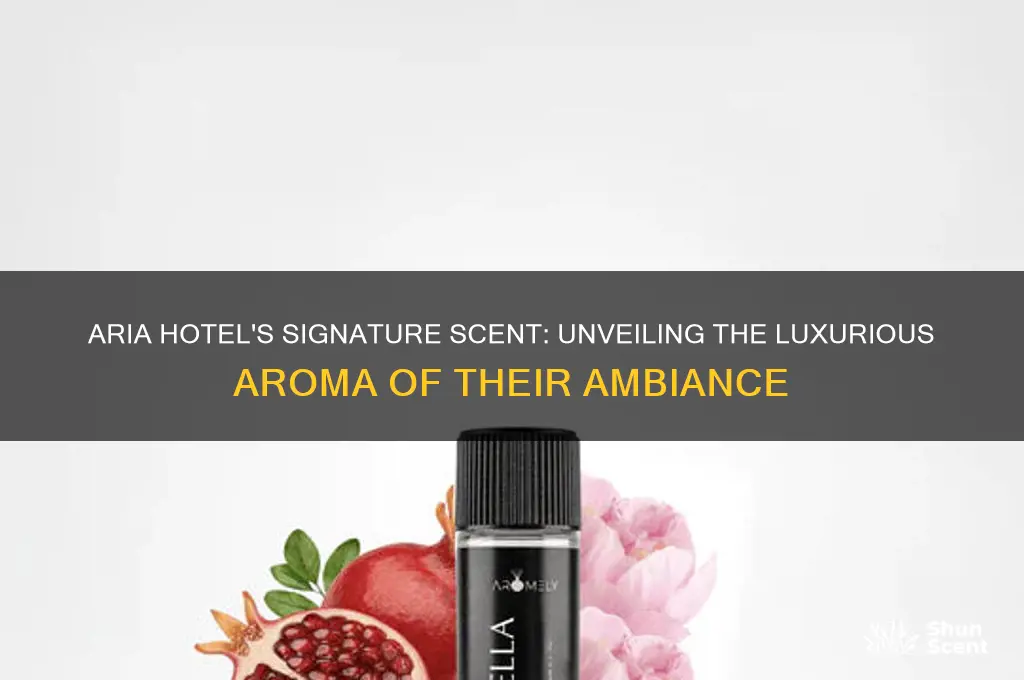 what scent does aria hotel use