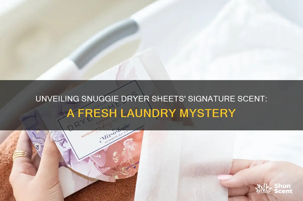 what scent does snuggie dryer sheets use
