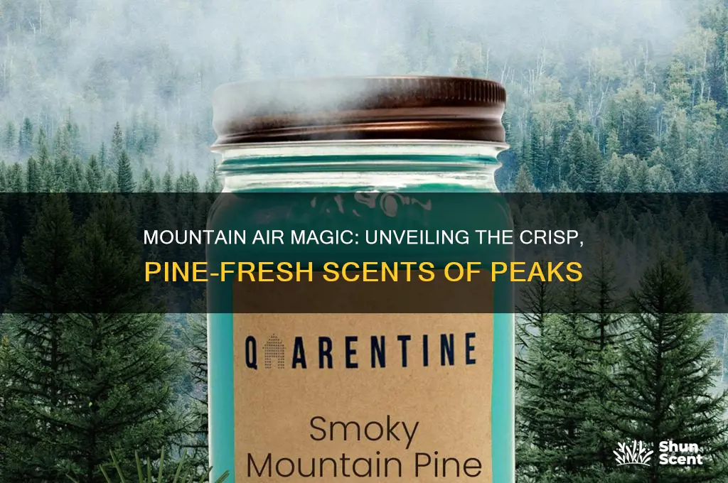 what scent is associated with mountains