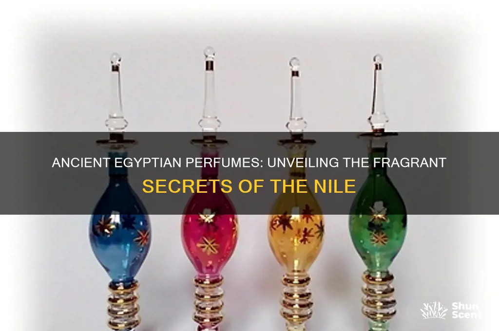 what scents did egyptians use for perfume