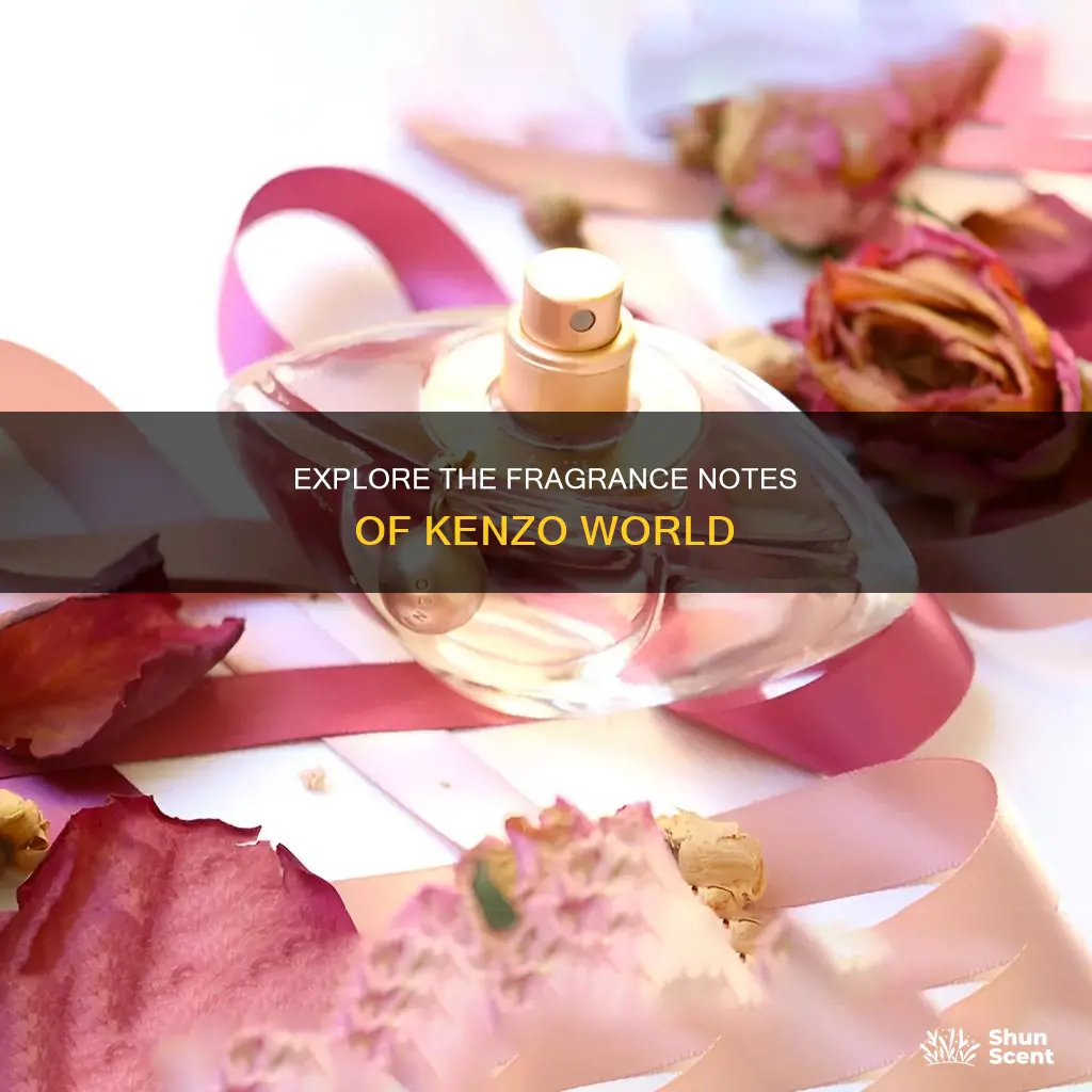 what scents notes are in kenzo world fragrance