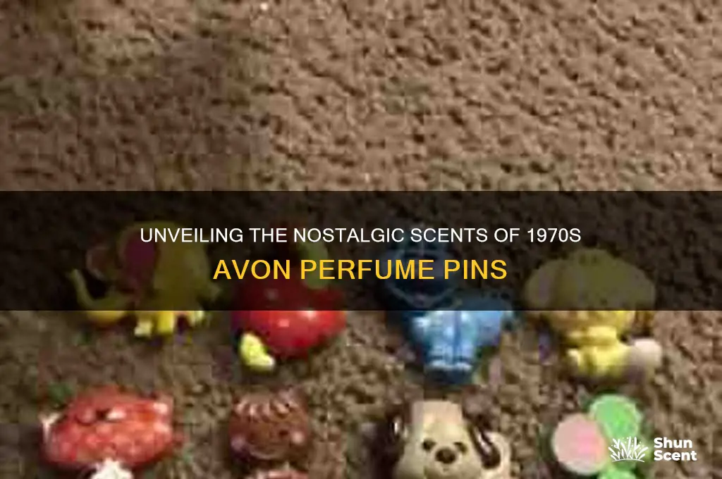 what scents were in avon perfume pins in the 1970s