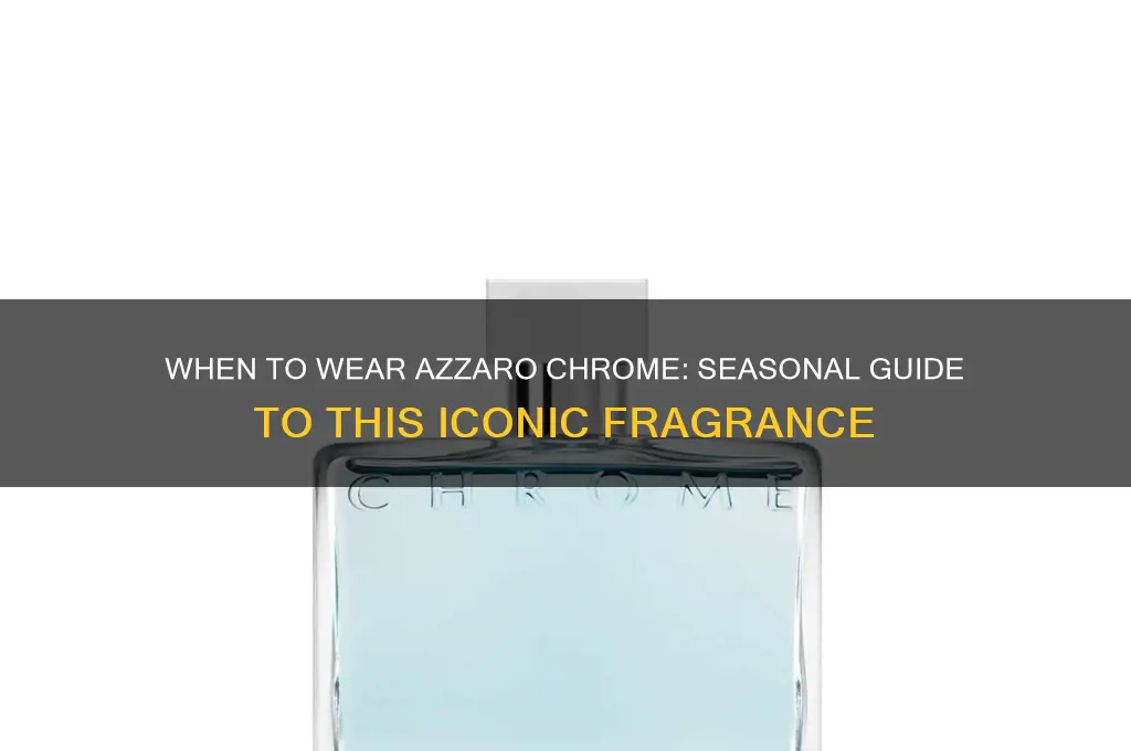 what season to wear azzaro chrome perfum