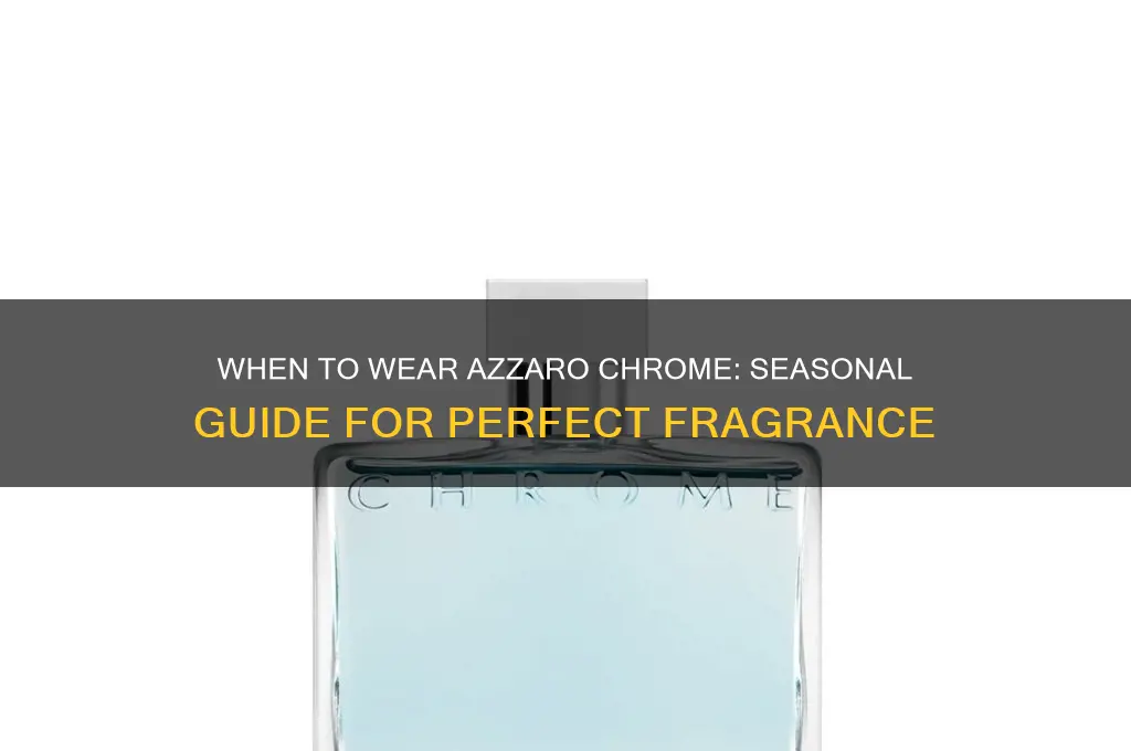 what season to wear azzaro chrome perfume