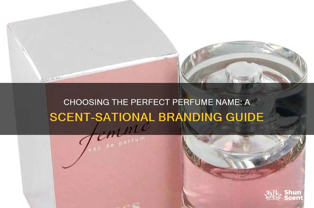what should i name my perfume