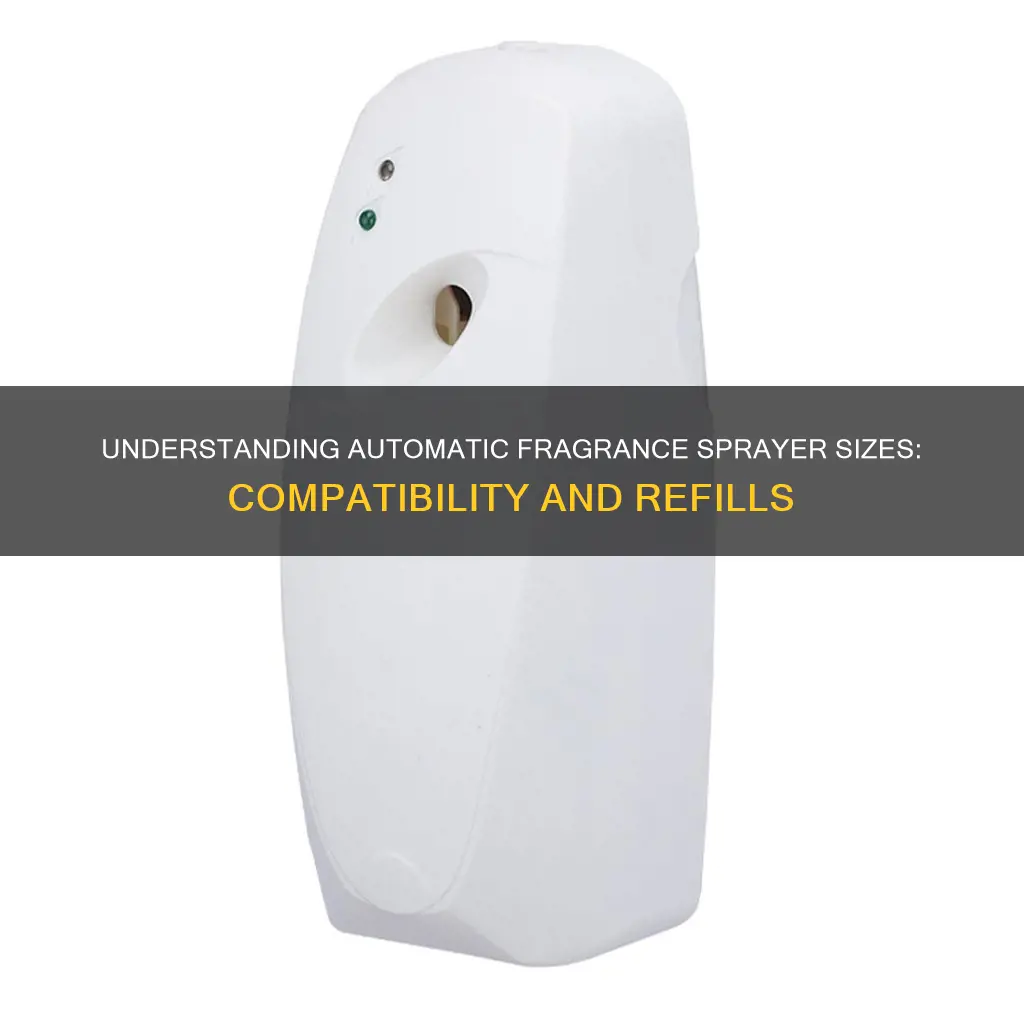what size does the automatic fragrance sprayer take