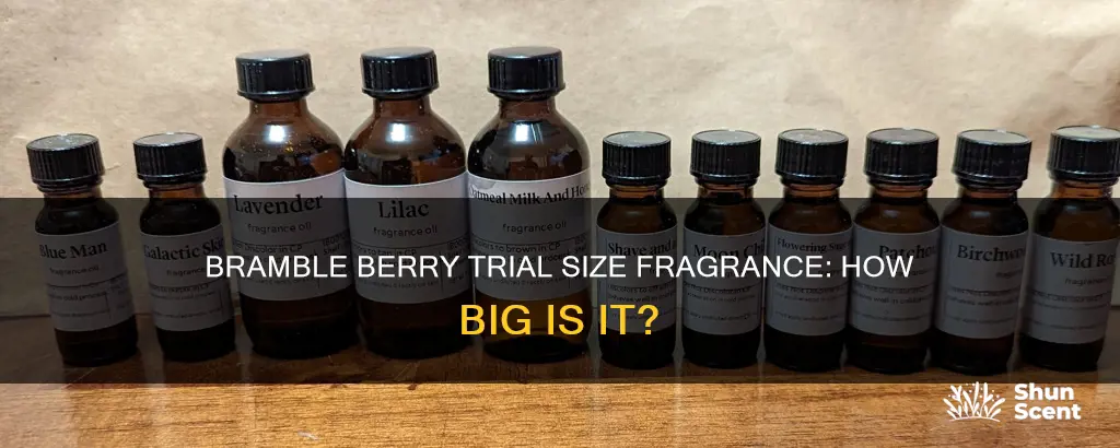 what size is bramble berry trial size fragrance