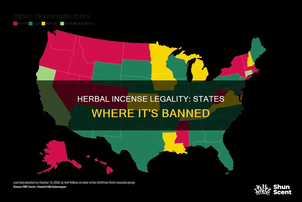 what states is herbal incense illegal