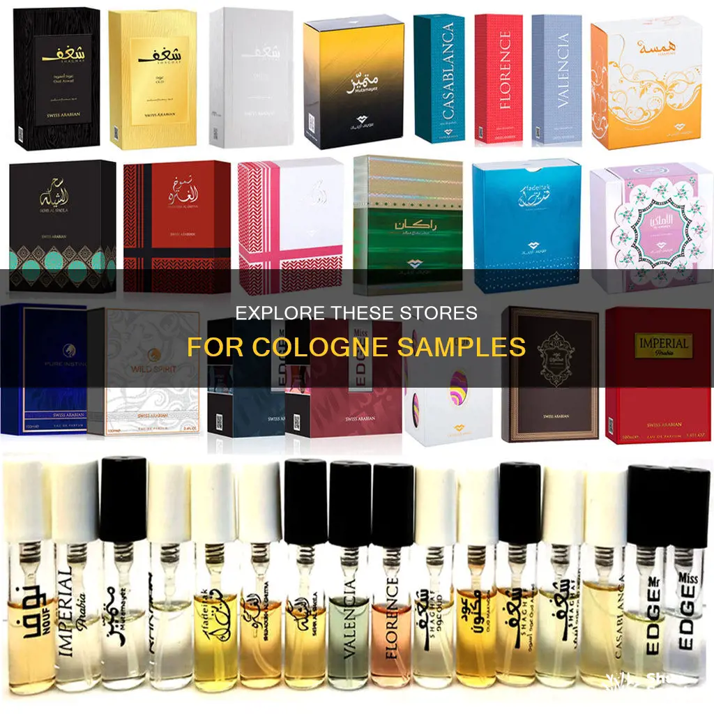 what stores have cologne samples