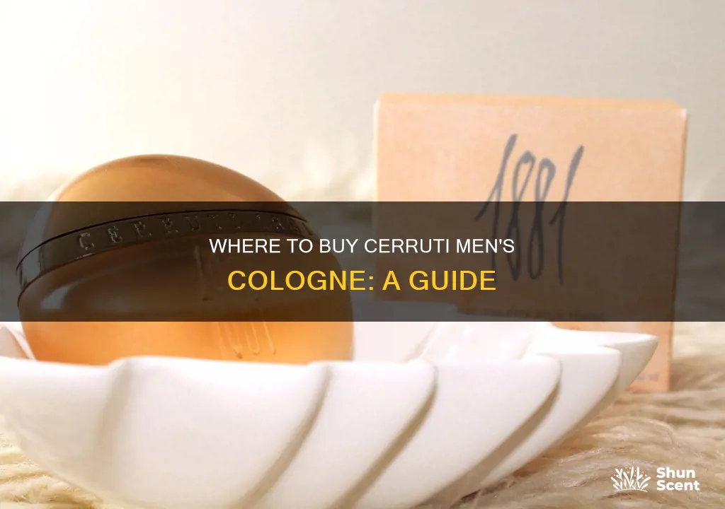 what stores sell cerrutti mens cologne