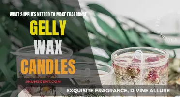 Supplies for Making Fragrant Gelly Wax Candles