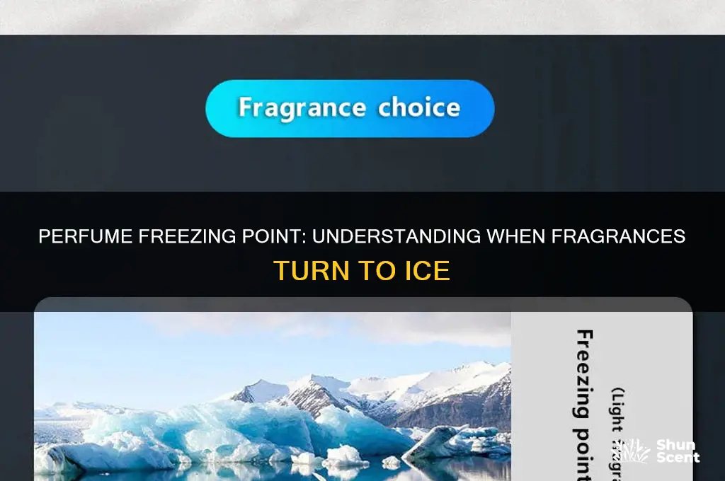 what temp does perfume freeze
