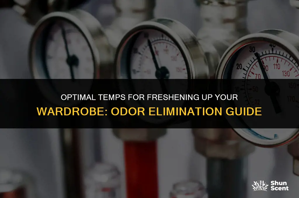 what temperature is best for getting odors out of clothes