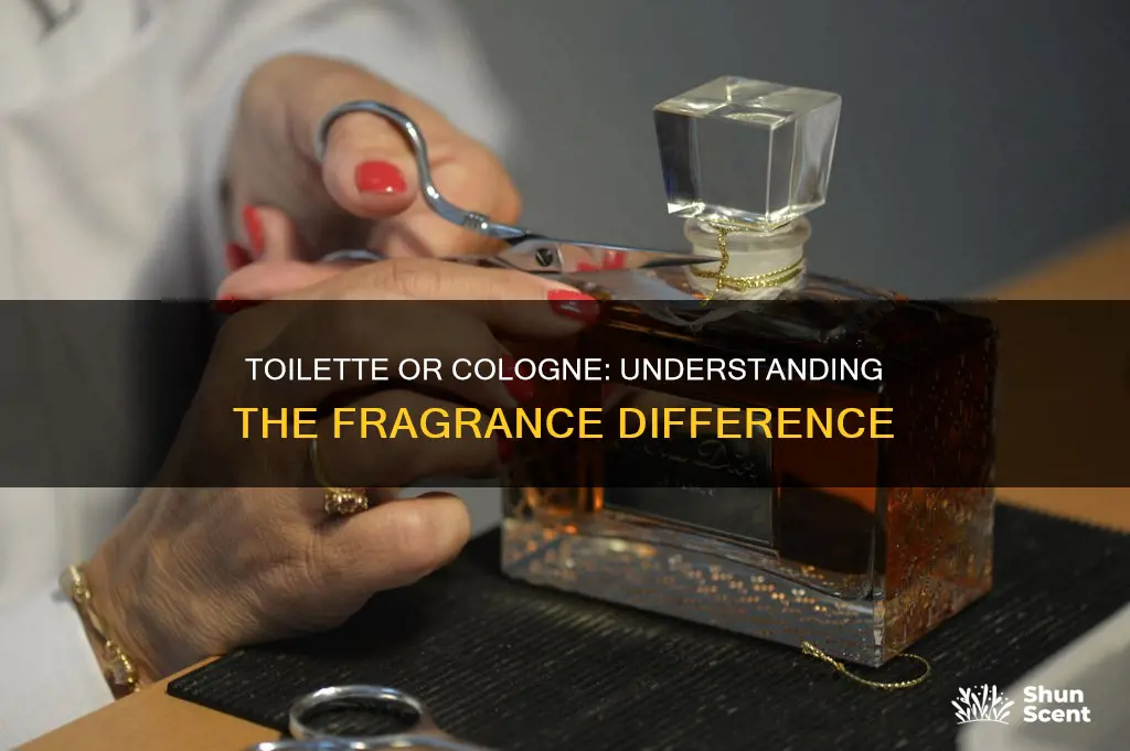 what the diference of toilet cologne