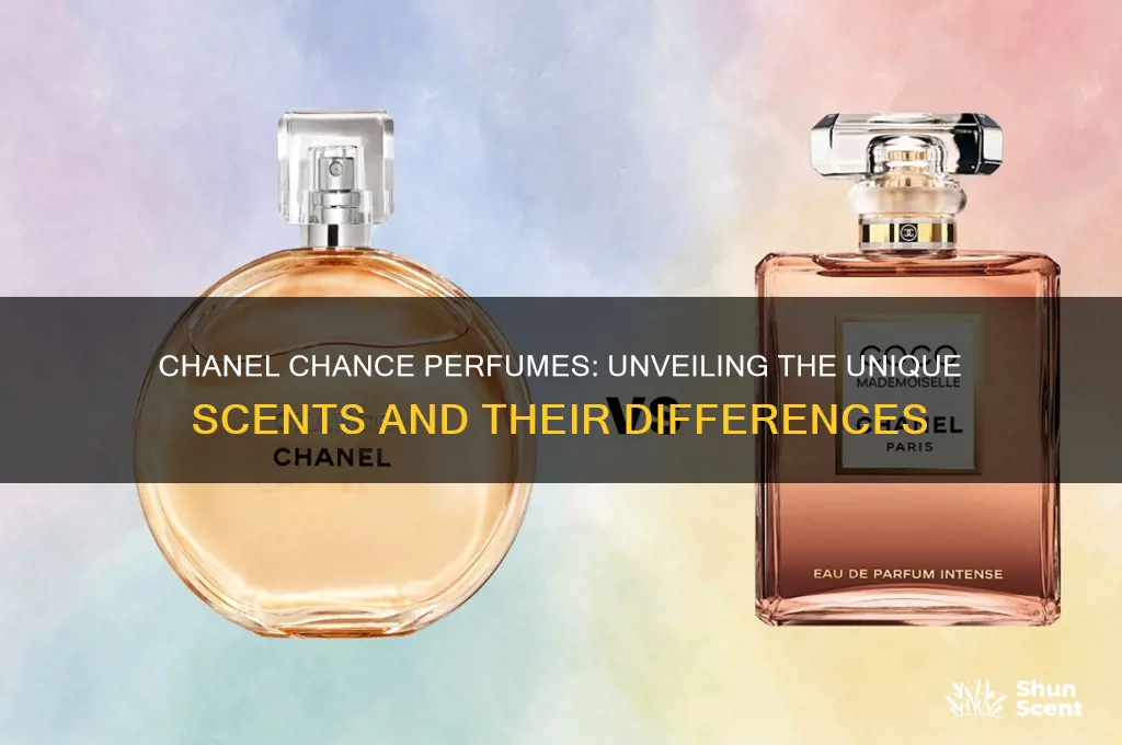 what the difference between chanel chance perfumes