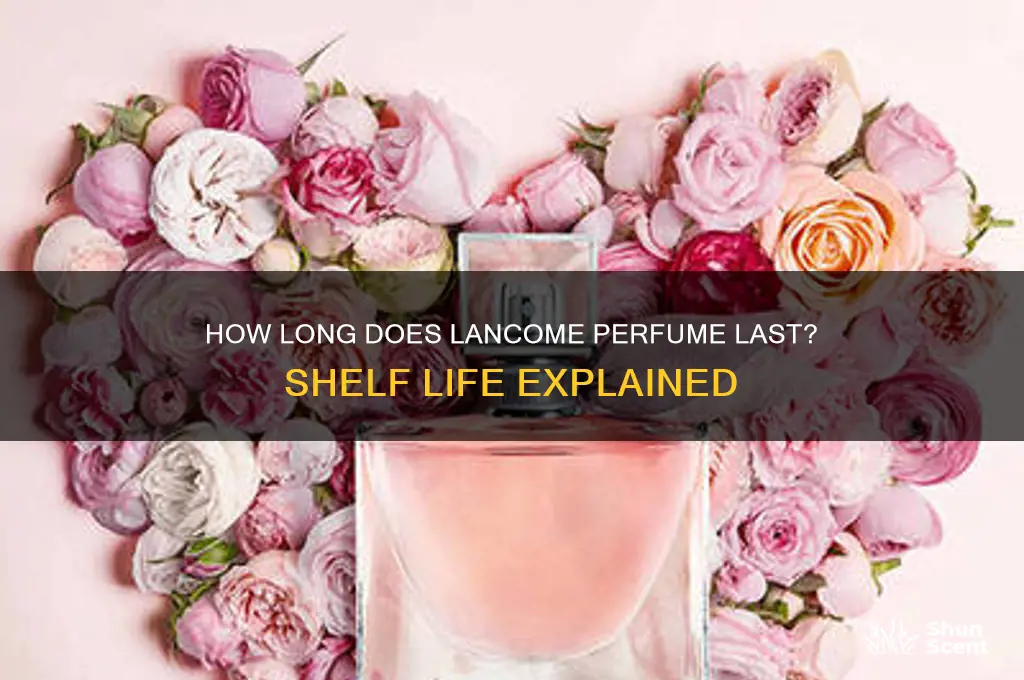 what the shelf life of lancome perfume