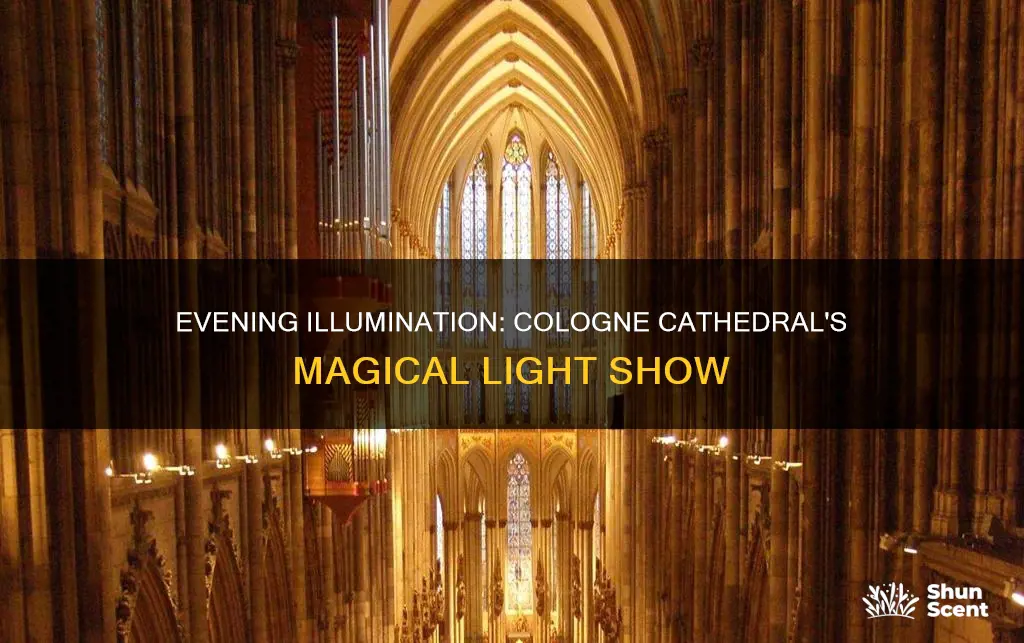 what time does cologne cathedral light up