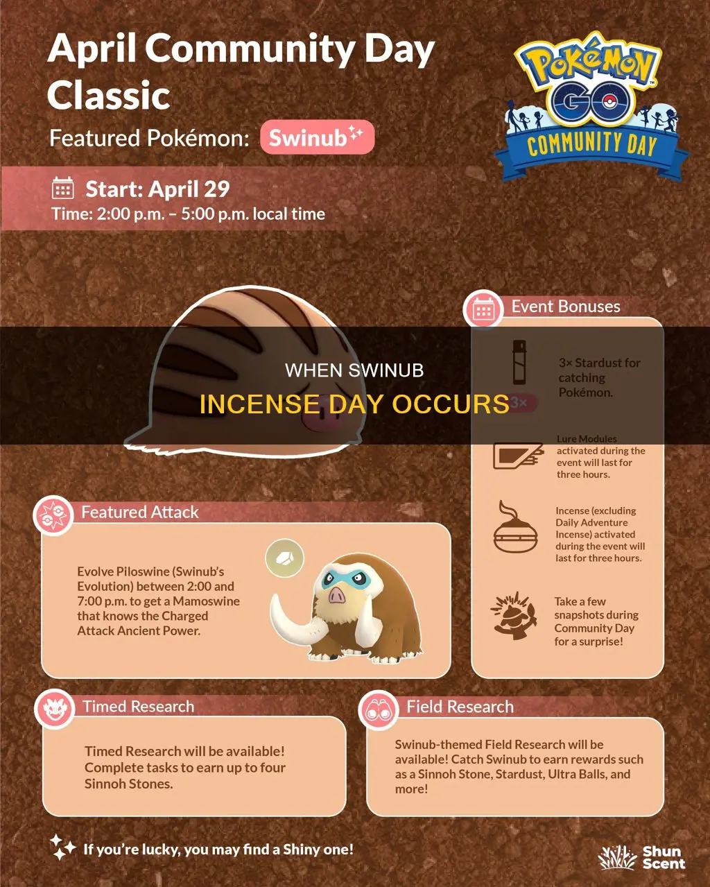 what time is swinub incense day