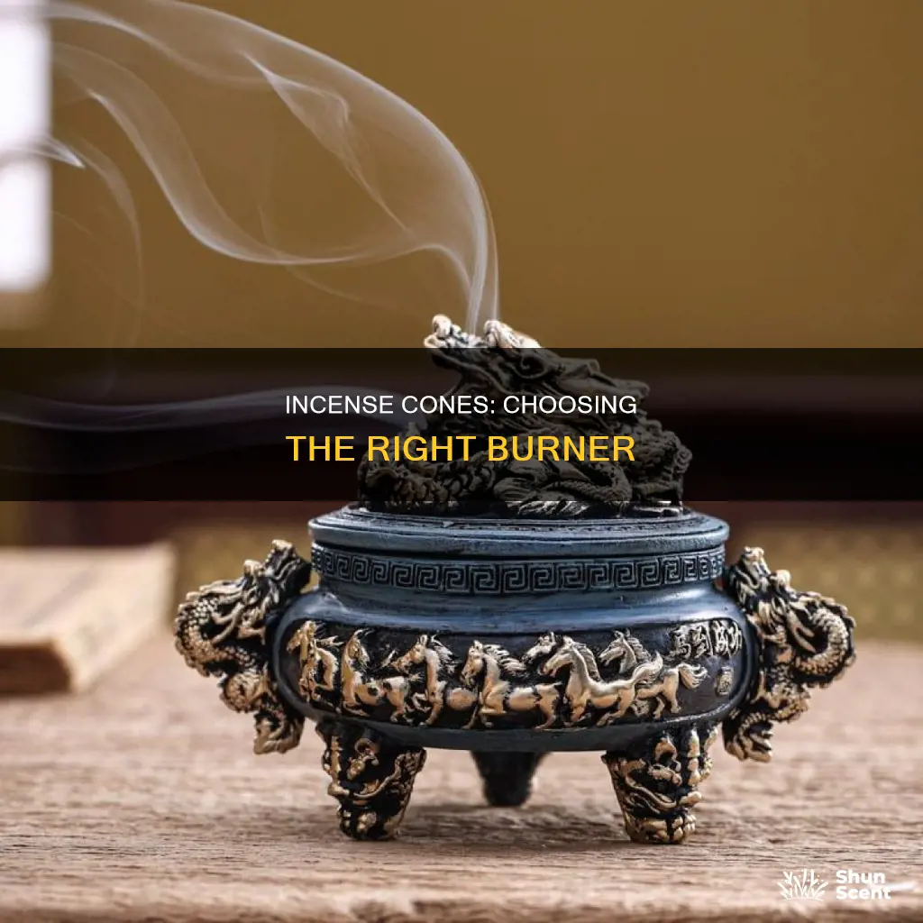 what to burn incense cones on