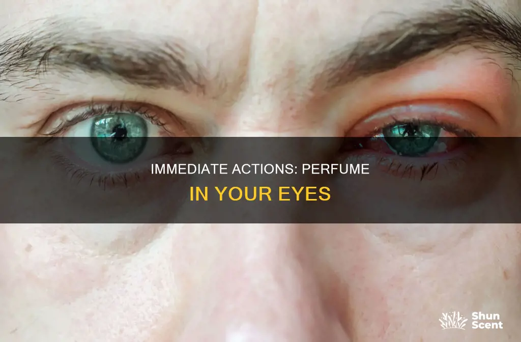 what to do if you sprayed perfume in your eyes