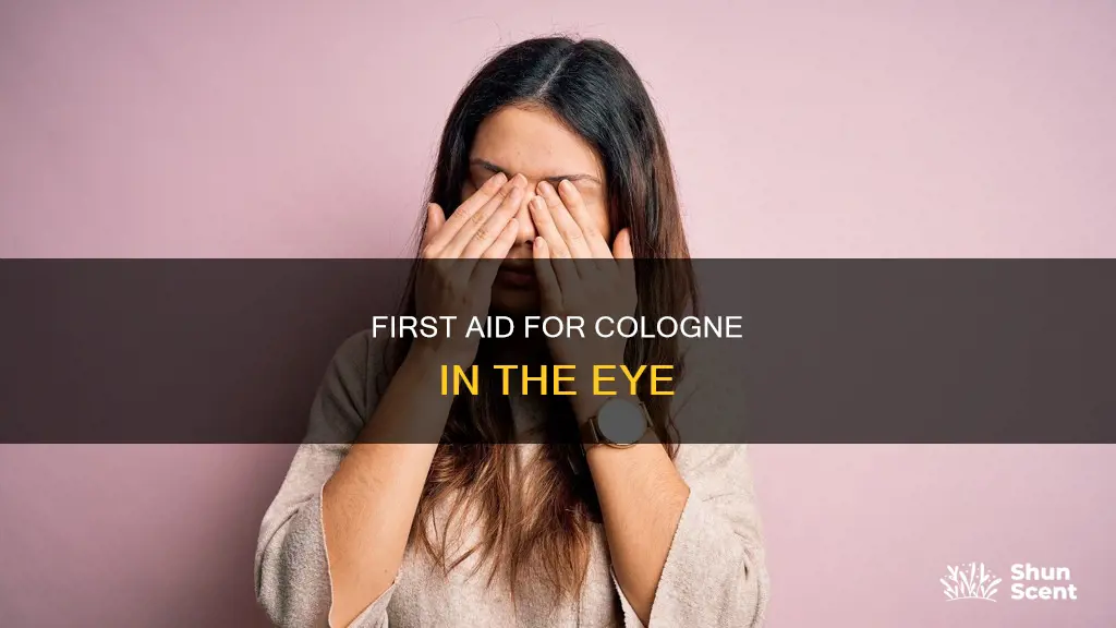 what to do when spraying cologne in eye