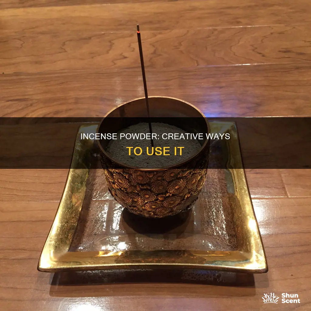 what to do with incense powder