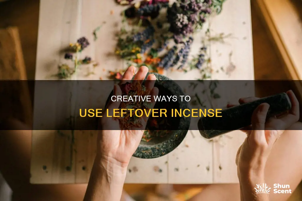 what to do with left over incense