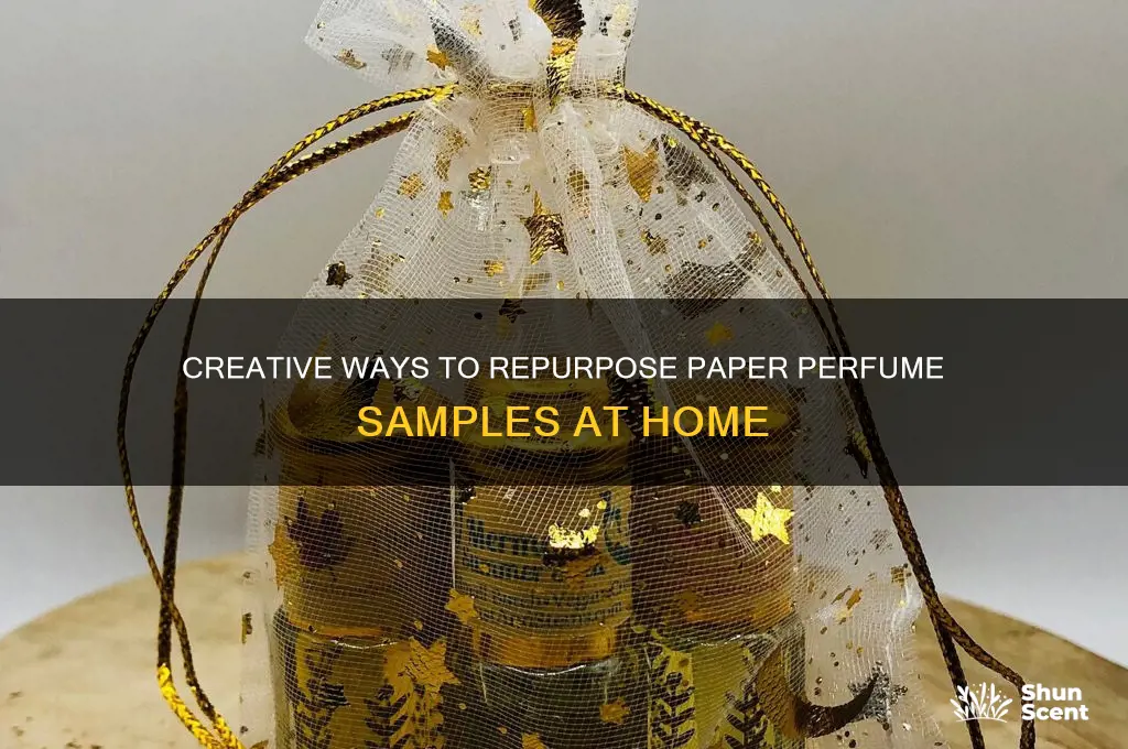 what to do with paper perfume samples