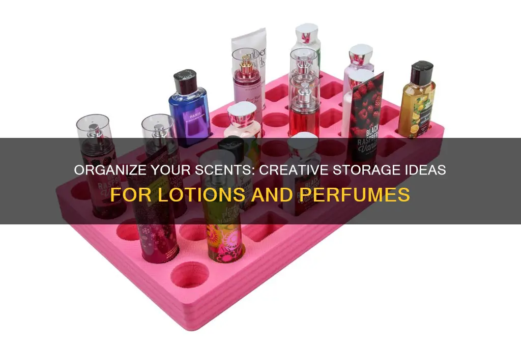 what to put lotions and perfumes in your roomm