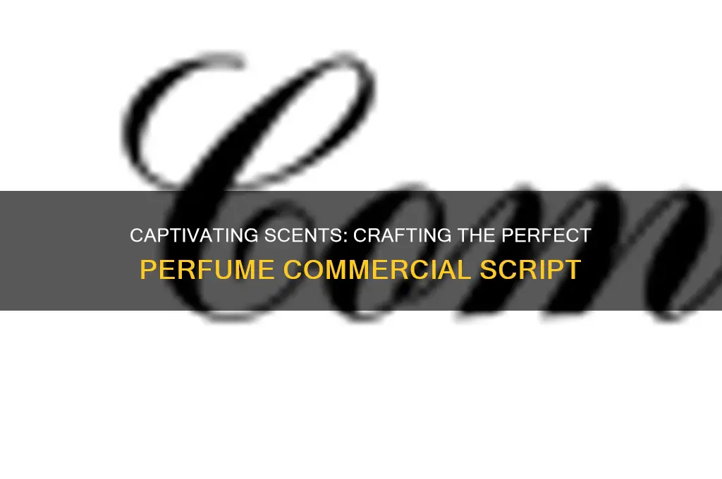 what to say in a perfume commercial