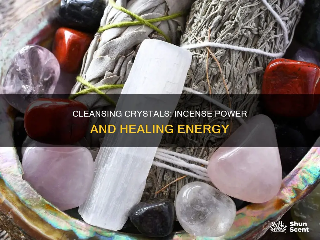 what to say when cleansing crystals with incense