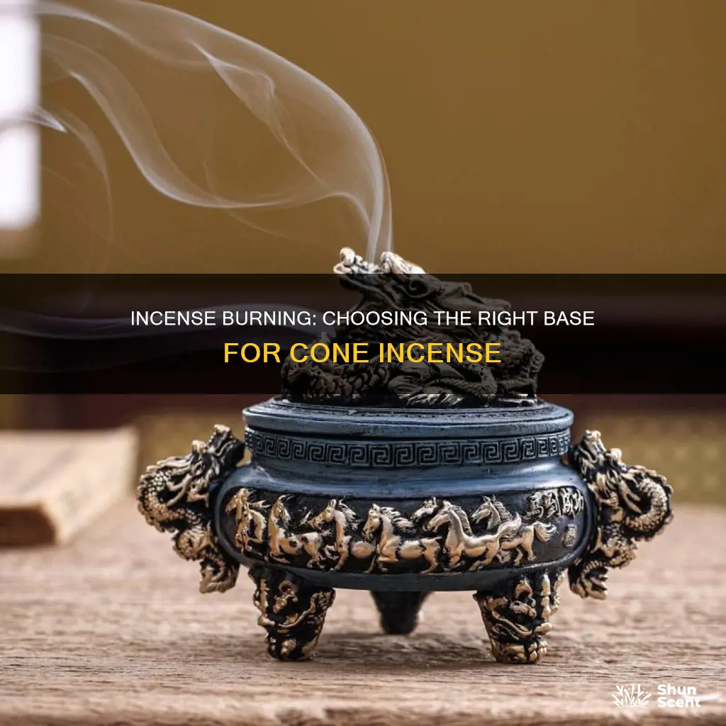what to use underneath cone incense