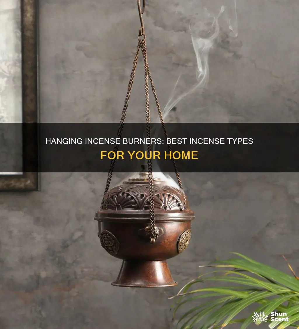 what type incense burn in hanging incense burner