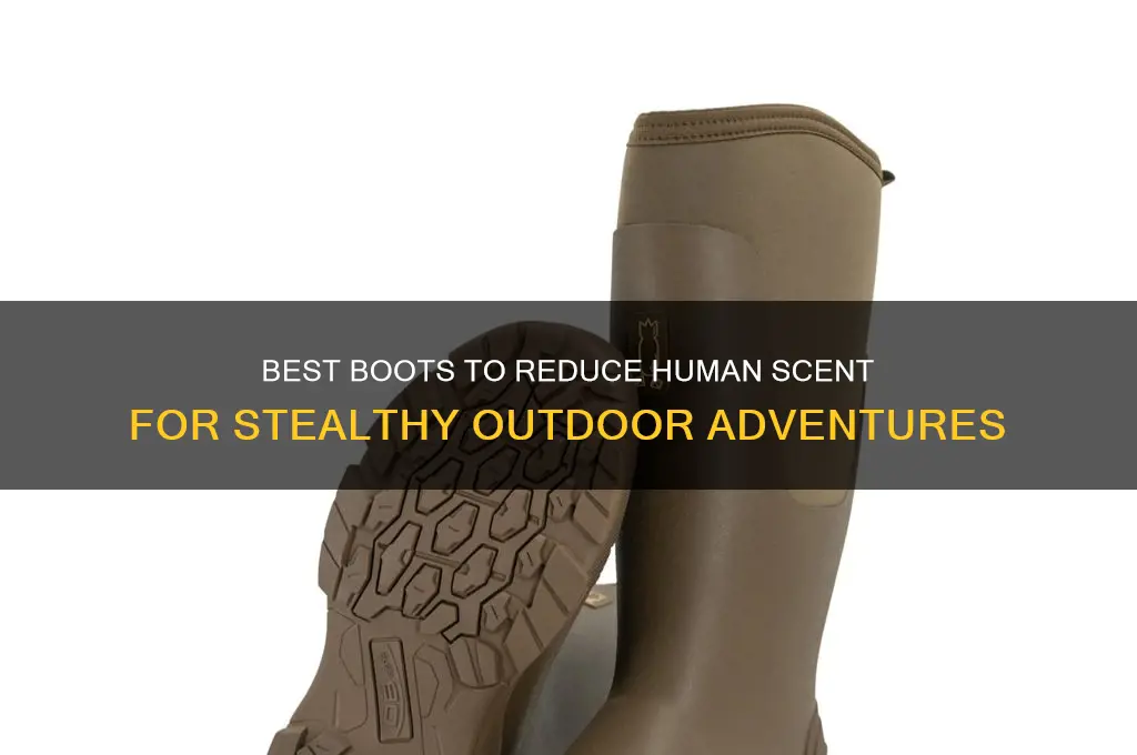 what type of boots help minimize human scent