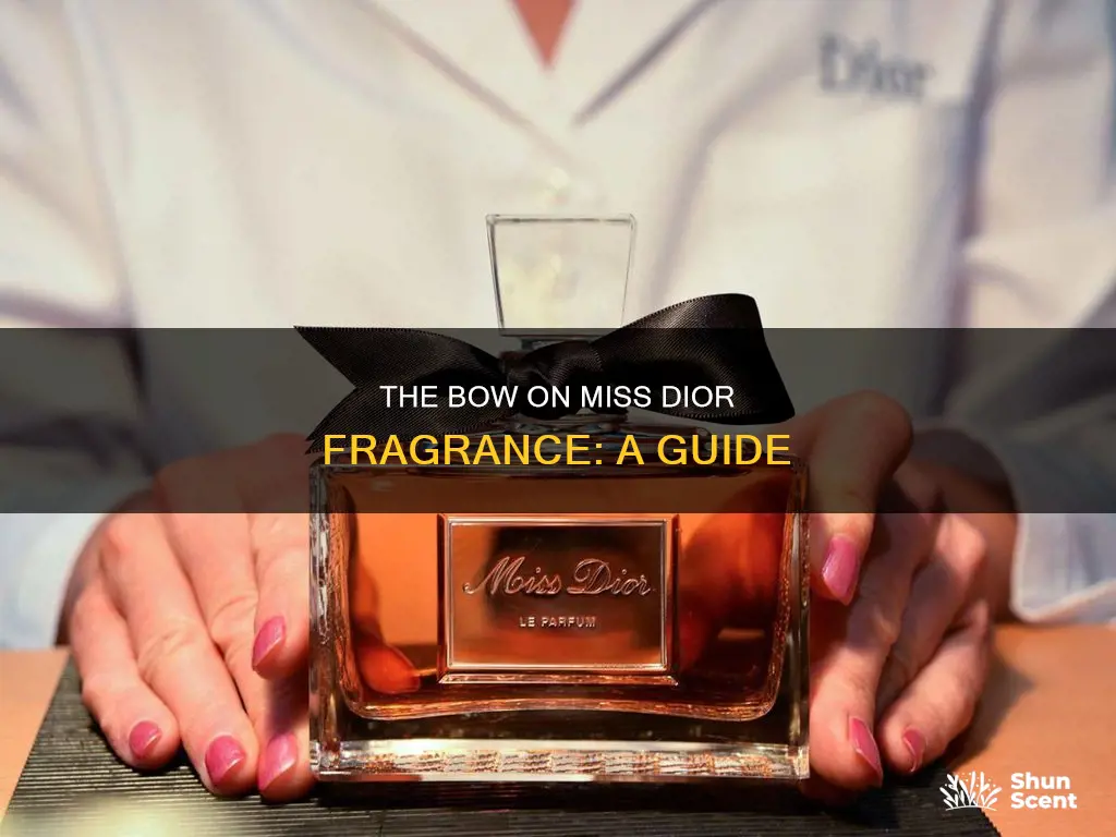 what type of bow is on miss dior fragrance