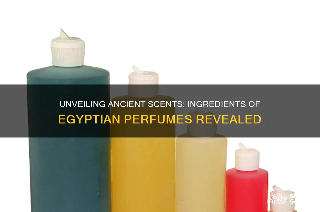 what was egyptian perfume made of