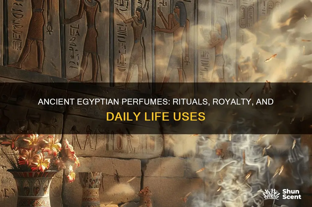 what was perfume used for in egypt