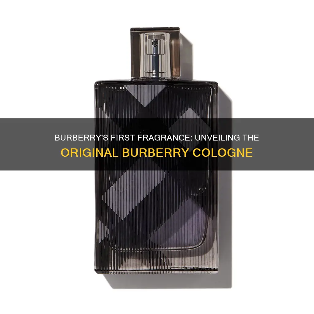 what was the first burberry cologne