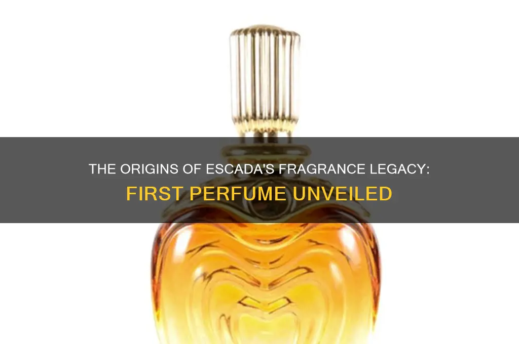 what was the first escada perfume