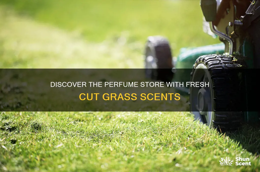 what was the perfume store that had cut grass