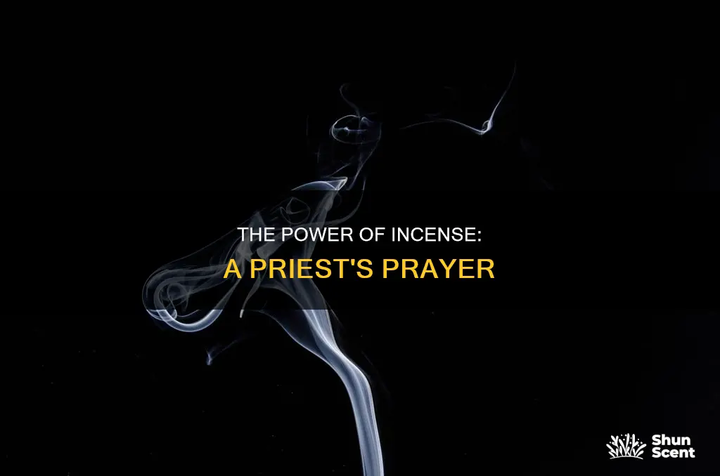 what was the priest to pray for when offering incense
