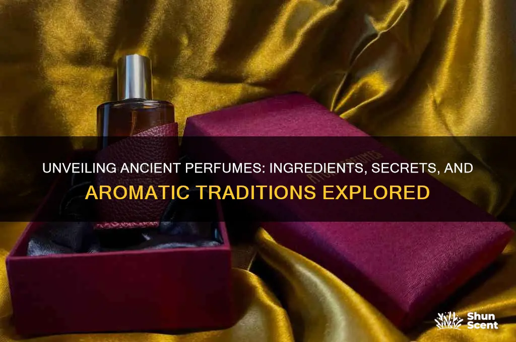 what were ancient perfumes made of