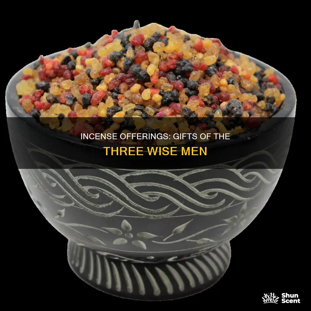 what were the 3 incense from the three wise men