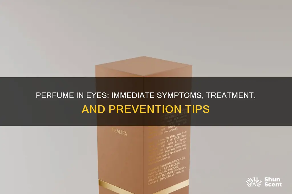what will happen if perfume goes in eyes