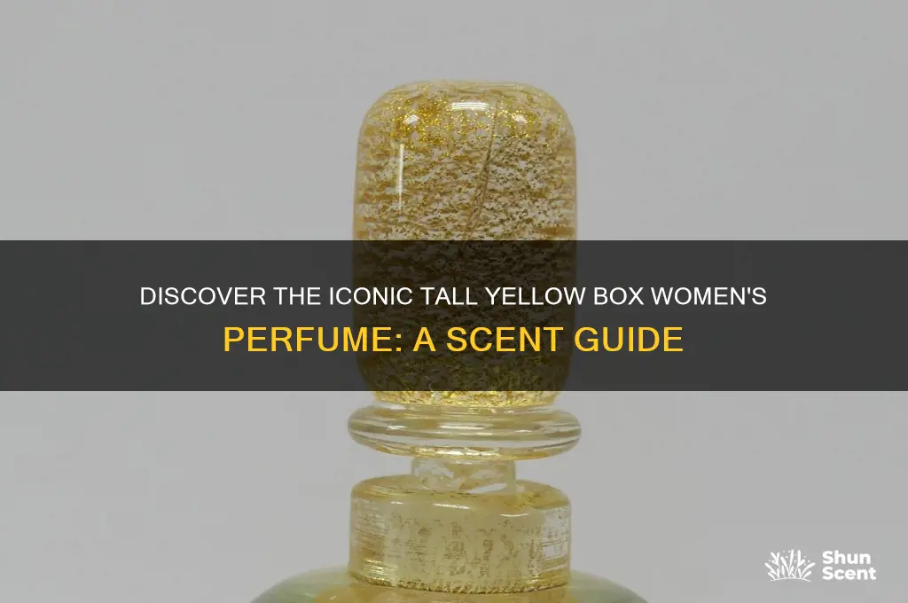 what women perfume has a tall yellow box