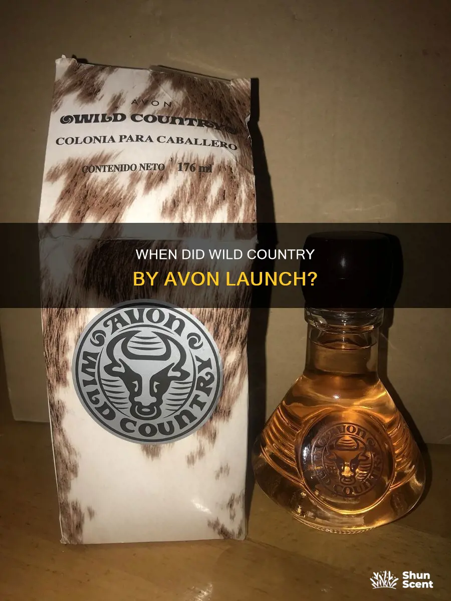 what year did avon wild country mens cologne come out