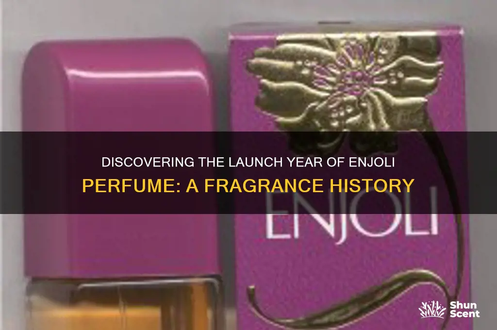 what year did enjoli perfume come out